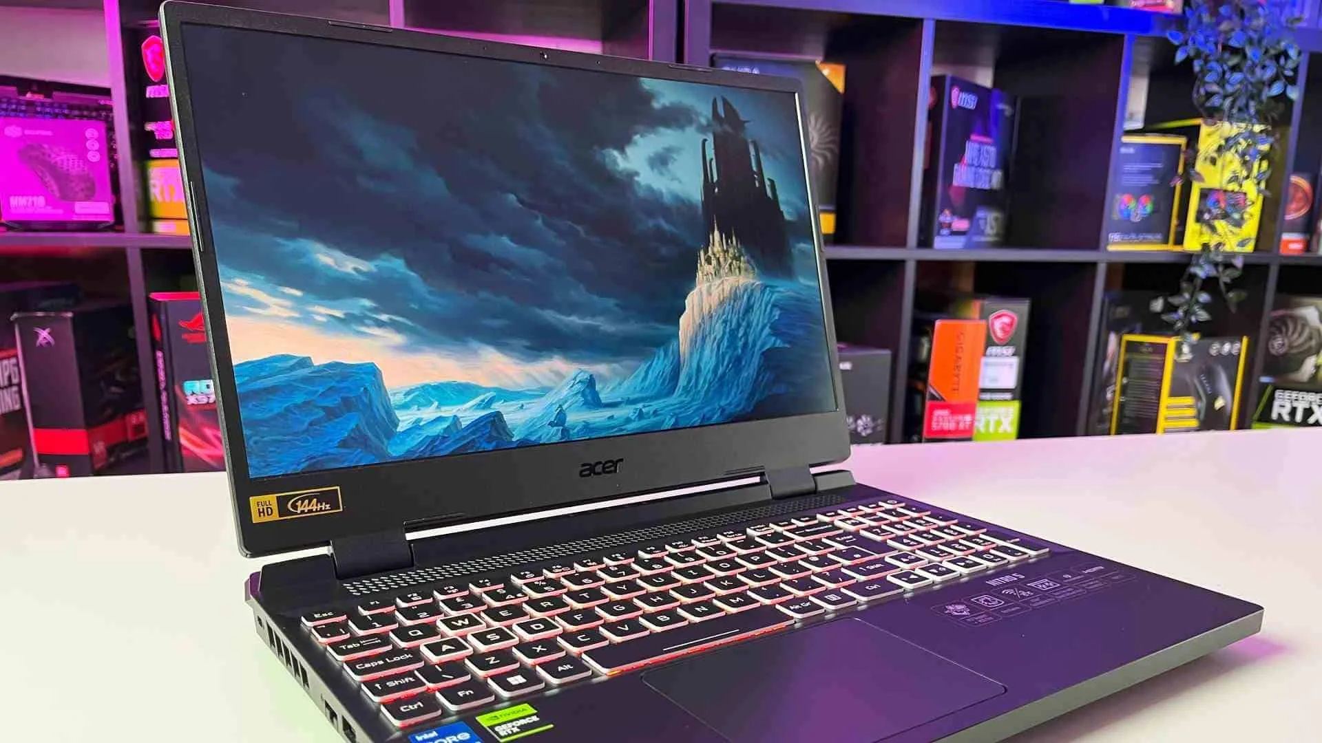 Acer Nitro 5 Core i7 12th Gen 16GB RAM 1TB SSD RTX 4050 6GB 144Hz Gaming Laptop .