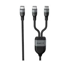 Havit CB6325 2-in-1 Dual Output USB-C Cable