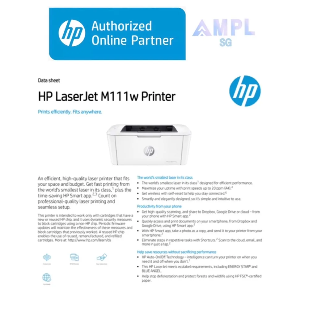 HP LaserJet M111w Printer