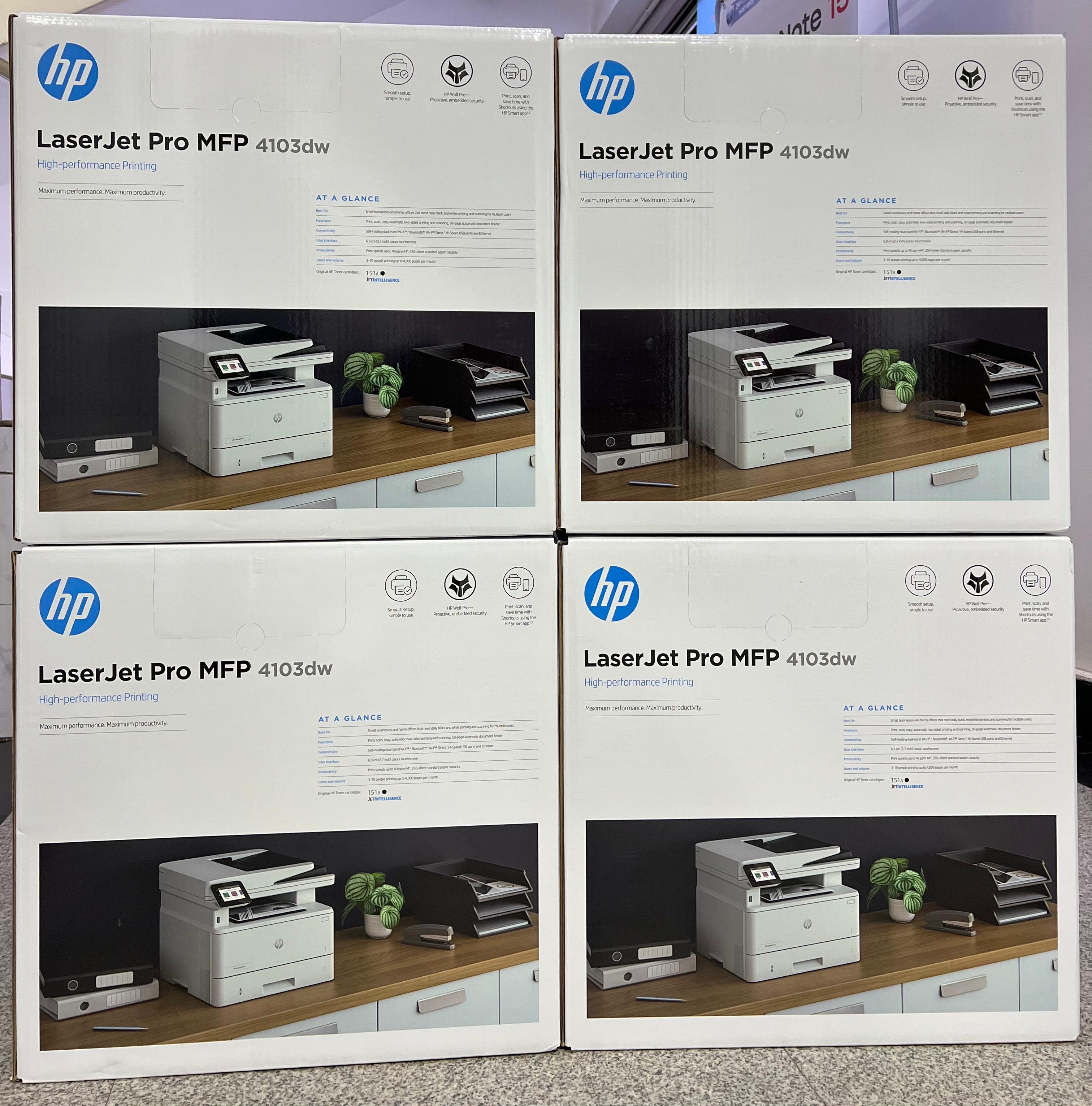 HP LaserJet Pro 4103dw Printer  – Print, Copy & Scan