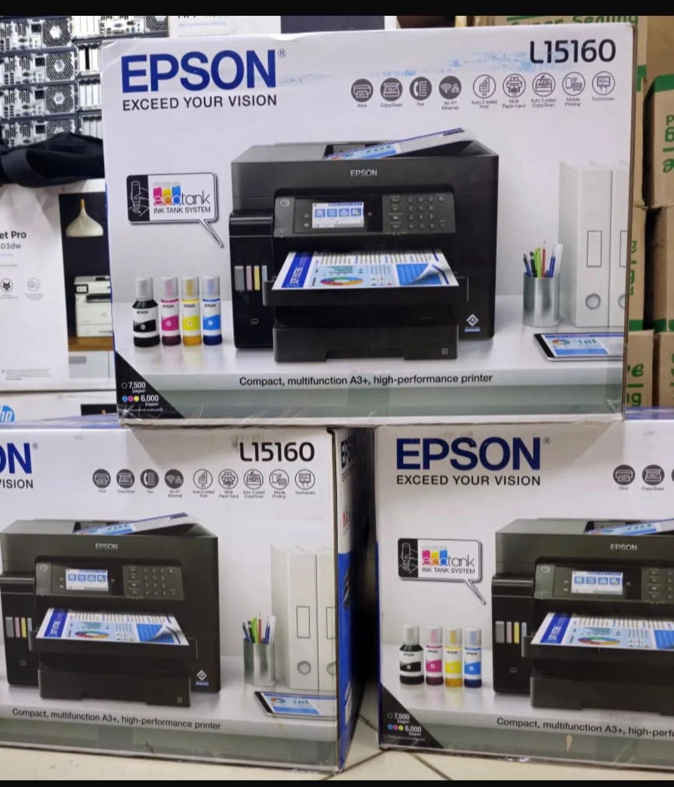 Epson EcoTank L15160 Wireless 3-in-1 A3 Printer (Print / Scan / Copy)