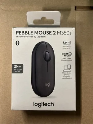 Logitech M350S Pebble 2 Bluetooth Mouse Tonal Graphite