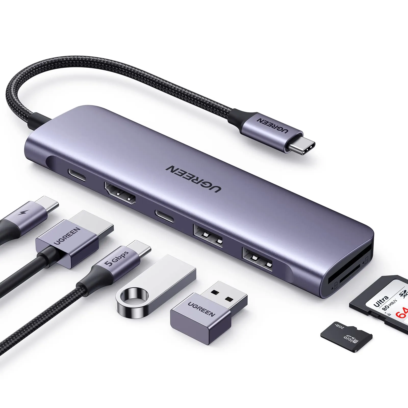 UGREEN 8 in 1 Multifunction Adapter