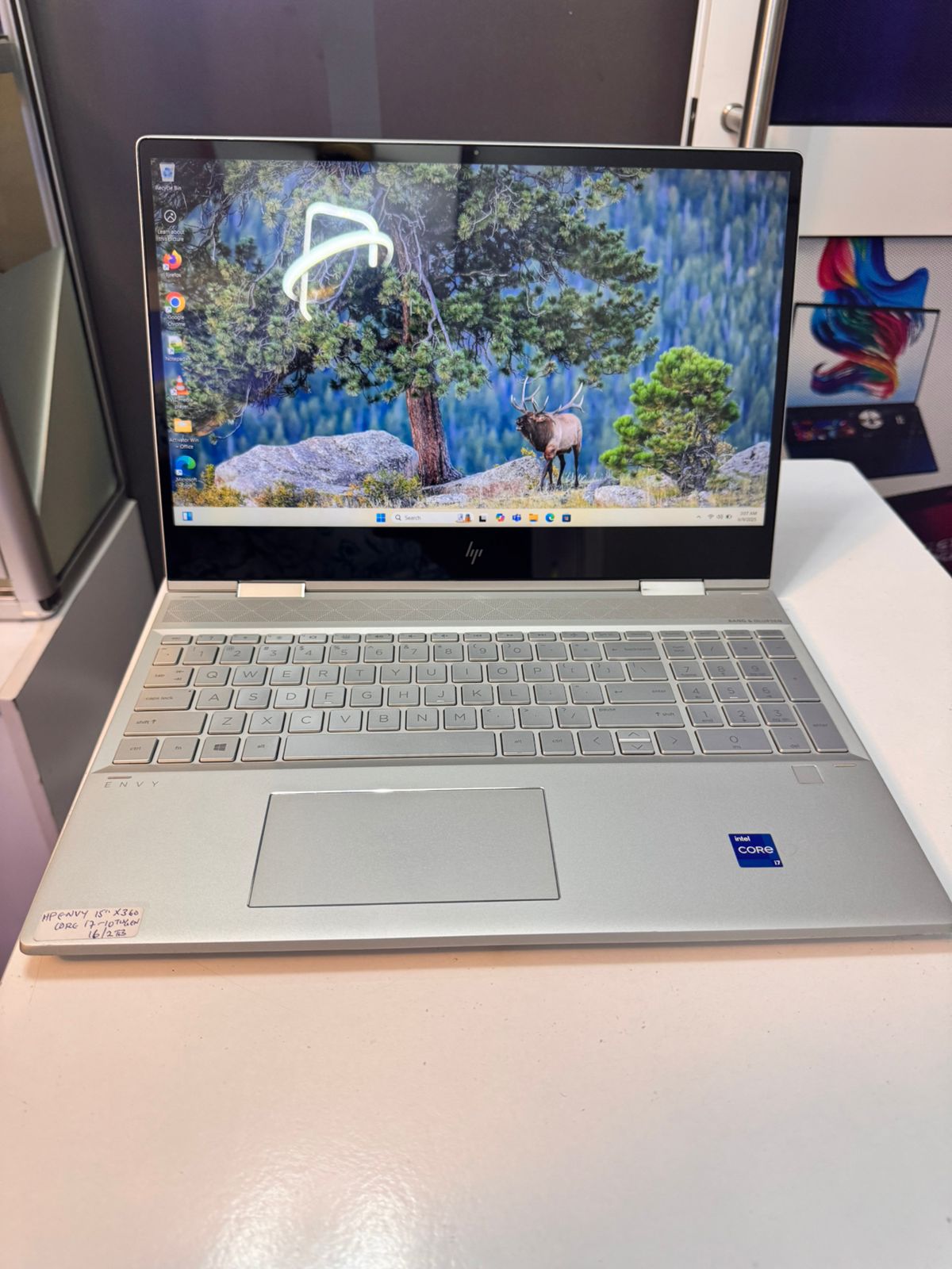 HP Envy 15 – Intel Core i7 10th Gen · 16GB RAM · 2TB SSD – MX250 4GB Graphics · FHD Display · Backlit Keyboard