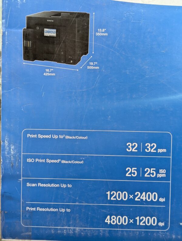Epson EcoTank L6570 | A4 All-in-One Printer | Wi-Fi | Scanner | Copier | Fax | Ultra-High-Speed 