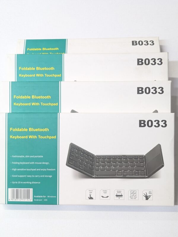 B033 Foldable Bluetooth Keyboard with Touchpad |