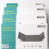 B033 Foldable Bluetooth Keyboard with Touchpad | Portable Wireless Keyboard for Windows, Android & iOS