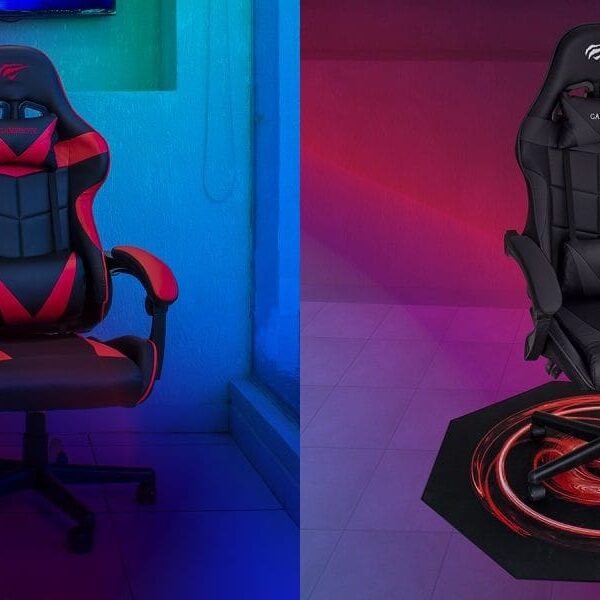Havit GC933 Gaming Chair – Premium Ergonomic Comfort  PVC Leather 130° Recline